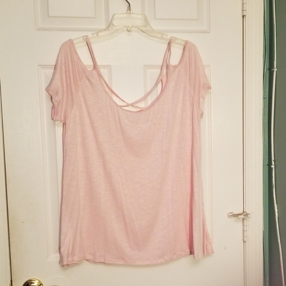 Lightly used light pink blouse sz 18/20
